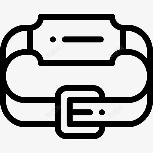 腰带健身56直线型图标svg_新图网 https://ixintu.com 健身56 直线型 腰带