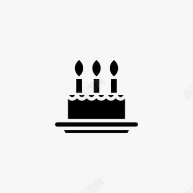 生日蛋糕年龄周年纪念图标图标
