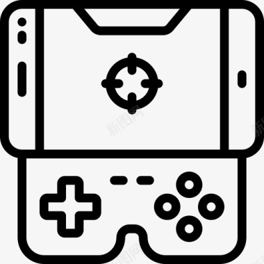 游戏控制器游戏开发2线性图标图标