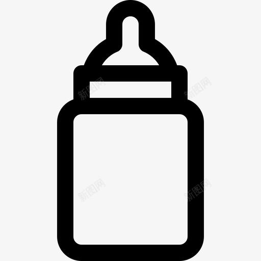 婴儿奶瓶饮料4线性图标svg_新图网 https://ixintu.com 婴儿奶瓶 线性 饮料4