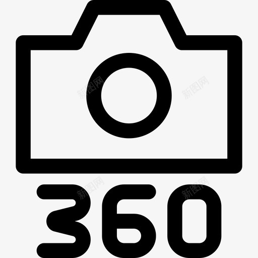 照相摄像机360视图14图标svg_新图网 https://ixintu.com 360视图14 摄像机 照相 线性