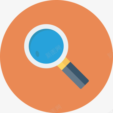 搜索网页开发ul平面圆圆形图标图标