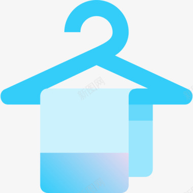 衣架洗衣房10蓝色图标图标