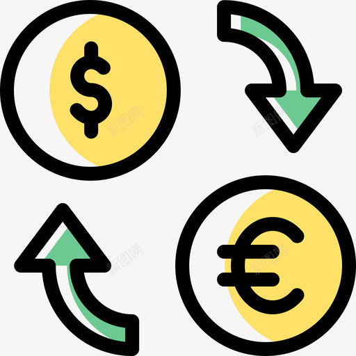 交换钱39颜色省略图标svg_新图网 https://ixintu.com 交换 钱39 颜色省略