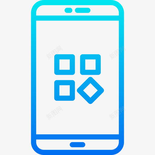 应用程序移动应用程序7渐变图标svg_新图网 https://ixintu.com 应用程序 渐变 移动应用程序7