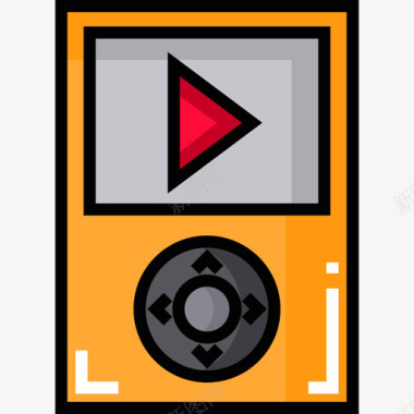 音乐播放器录音室4线性颜色图标图标