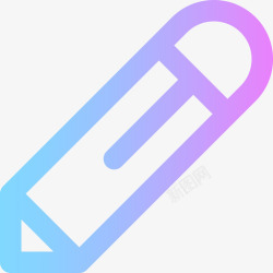 UI渐变色背景铅笔ui超级基本2渐变色图标高清图片