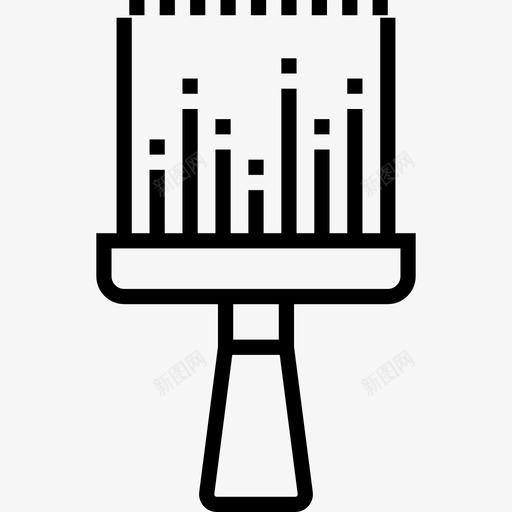 毛刷美发9线状图标svg_新图网 https://ixintu.com 毛刷 线状 美发9
