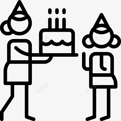 生日派对派对和庆祝活动8直系图标svg_新图网 https://ixintu.com 派对和庆祝活动8 生日派对 直系
