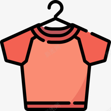 衬衫缝纫13线颜色图标图标