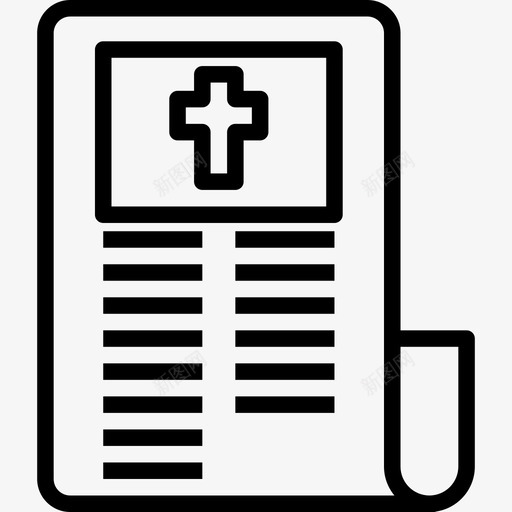 报纸新闻10直系图标svg_新图网 https://ixintu.com 报纸 新闻10 直系