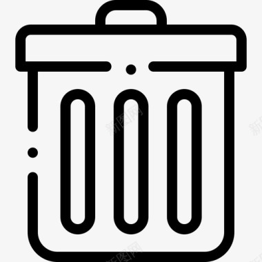 垃圾桶用户界面31线性图标图标