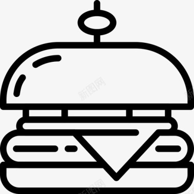 汉堡食品79直系图标图标