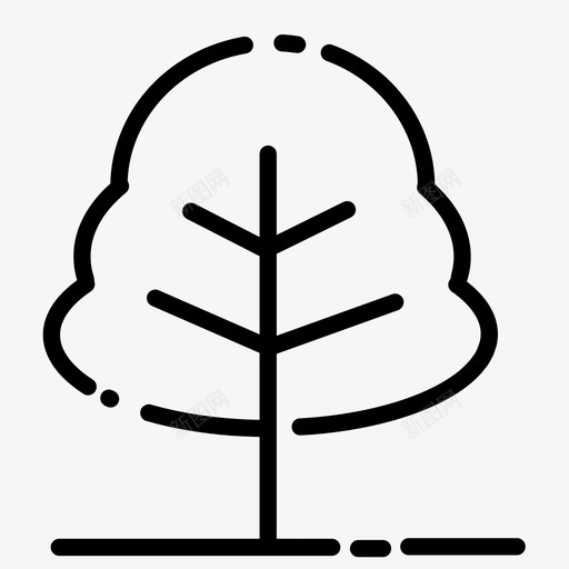 树森林自然图标svg_新图网 https://ixintu.com 一棵两棵树 树 树木 森林 植物 自然