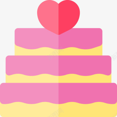 婚礼蛋糕婚礼36扁平图标图标