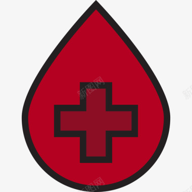 血滴保健7线色图标图标