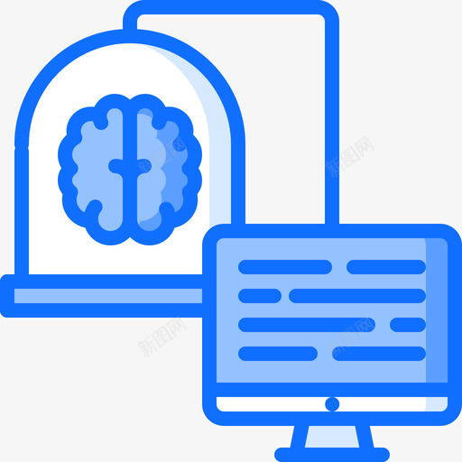 人工智能未来3蓝色图标svg_新图网 https://ixintu.com 人工智能 未来3 蓝色