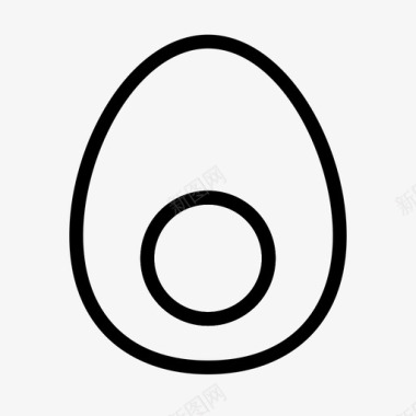 鸡蛋煮熟食用图标图标
