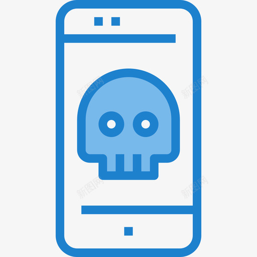 智能手机网络和安全4蓝色图标svg_新图网 https://ixintu.com 智能手机 网络和安全4 蓝色