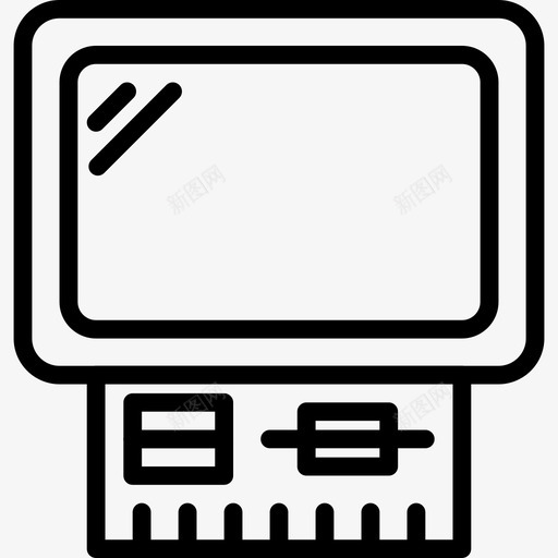 计算机tech14线性图标svg_新图网 https://ixintu.com tech14 线性 计算机