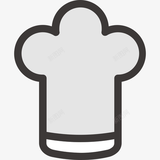 厨师帽厨房38线性颜色图标svg_新图网 https://ixintu.com 厨师帽 厨房38 线性颜色