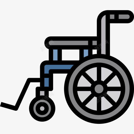 轮椅医学16线性颜色图标svg_新图网 https://ixintu.com 医学16 线性颜色 轮椅