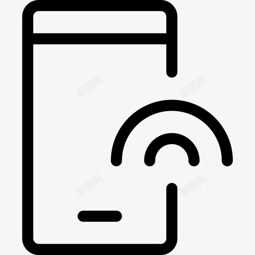 Wifi信号移动13线性图标svg_新图网 https://ixintu.com Wifi信号 移动13 线性
