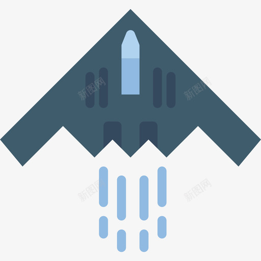 喷气式战机3平装图标svg_新图网 https://ixintu.com 喷气式 平装 战机3