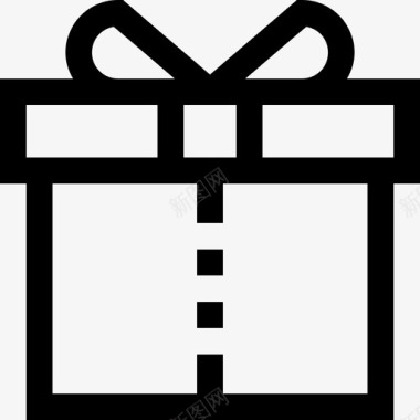 礼品盒节假日34直系图标图标