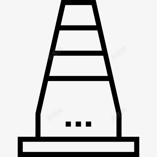 直线圆锥工具和结构图标svg_新图网 https://ixintu.com 工具和结构 直线圆锥