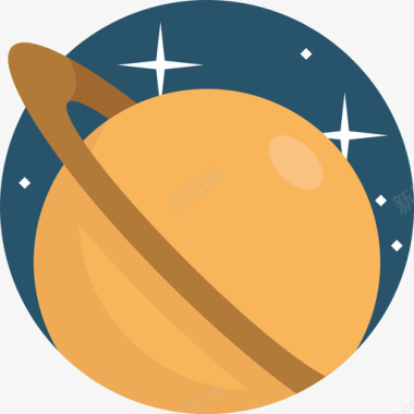土星太空38平的图标图标