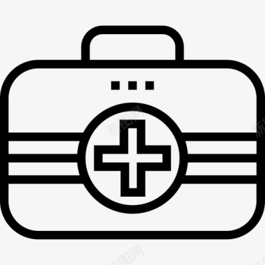 急救箱医疗卫生3线性图标图标