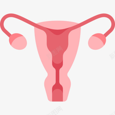 子宫产妇扁平图标图标