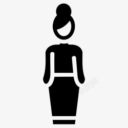 泰国服装泰国女性文化服装女性服装图标高清图片