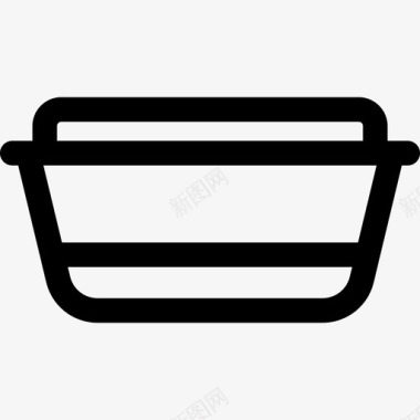 午餐盒厨房工具7线性图标图标