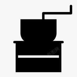 磨粉机磨粉机咖啡机磨坊图标高清图片