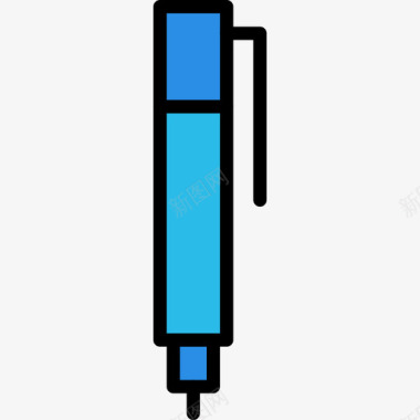 铅笔办公文具4线颜色图标图标