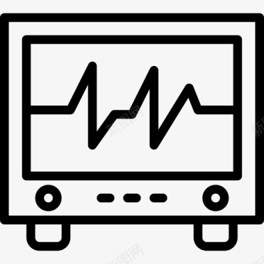 心电图保健5线性图标图标