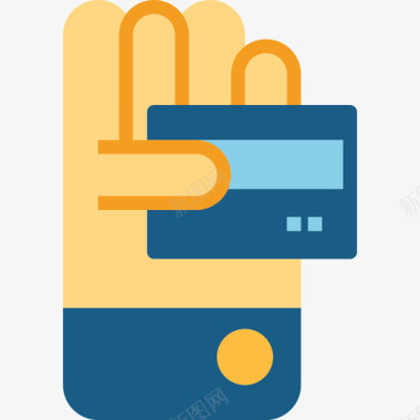 信用卡电子商务44持平图标图标