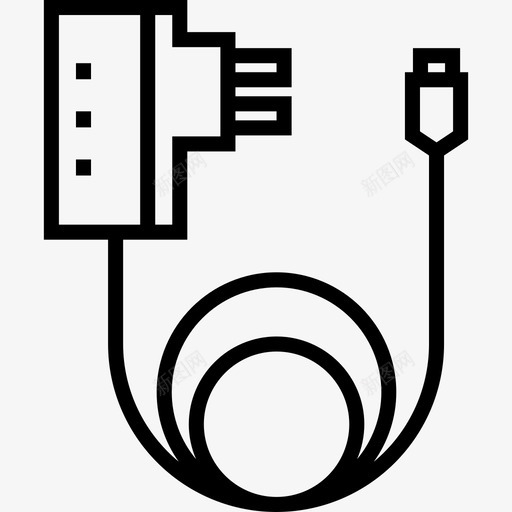充电器行程107线性图标svg_新图网 https://ixintu.com 充电器 线性 行程107
