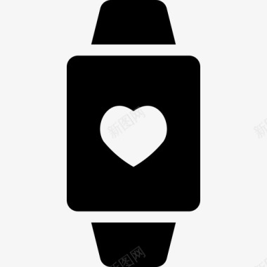 智能手表健康6填充图标图标