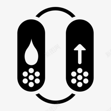 空气干燥器设备工业图标图标