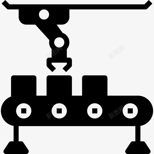 输送机制造11填充图标svg_新图网 https://ixintu.com 制造11 填充 输送机