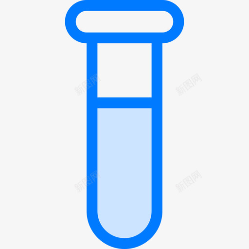 试管科学53蓝色图标svg_新图网 https://ixintu.com 科学53 蓝色 试管