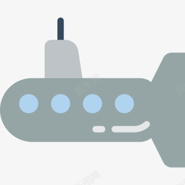 潜艇战争3扁平图标图标