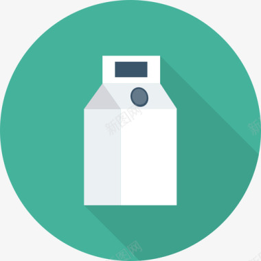 牛奶食品和饮料22循环图标图标