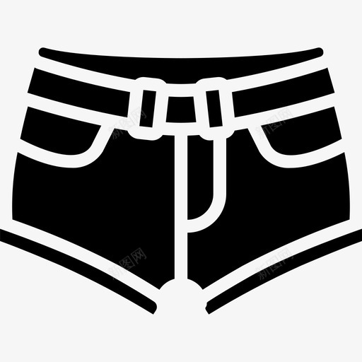 短裤夏装4填充图标svg_新图网 https://ixintu.com 填充 夏装4 短裤