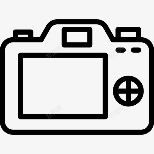相机背面照片和视频2线性图标svg_新图网 https://ixintu.com 照片和视频2 相机背面 线性
