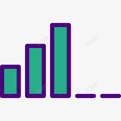 低信号连接线性颜色图标svg_新图网 https://ixintu.com 低信号 线性颜色 连接