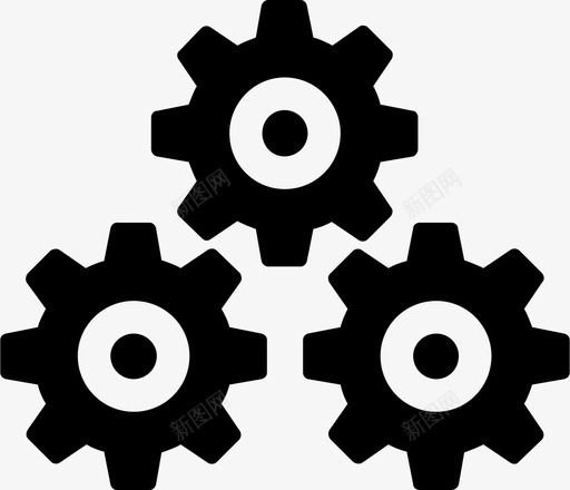 齿轮个性化设置图标svg_新图网 https://ixintu.com 个性化 设置 齿轮